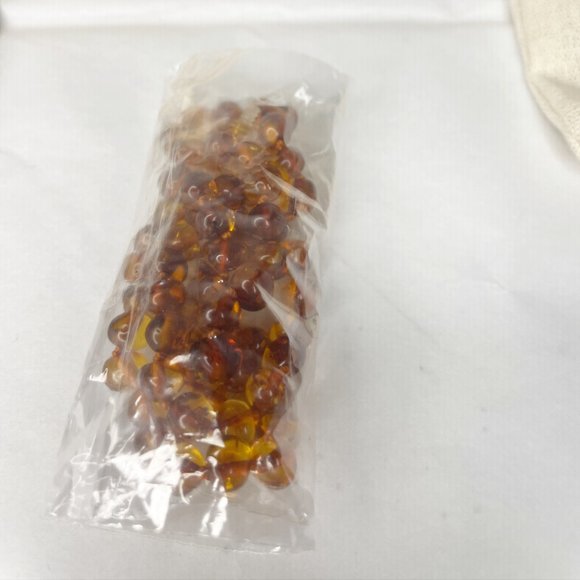 Authentic Baltic Amber Cognac Beaded Necklace 18" - Picture 9 of 16